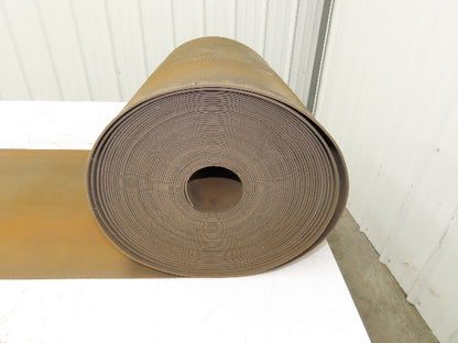 18"W x 89' Tan Rubber Conveyor Belt Nylon Back 89' Length 7/64"Thick