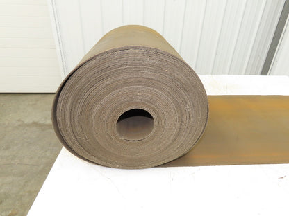 18"W x 89' Tan Rubber Conveyor Belt Nylon Back 89' Length 7/64"Thick