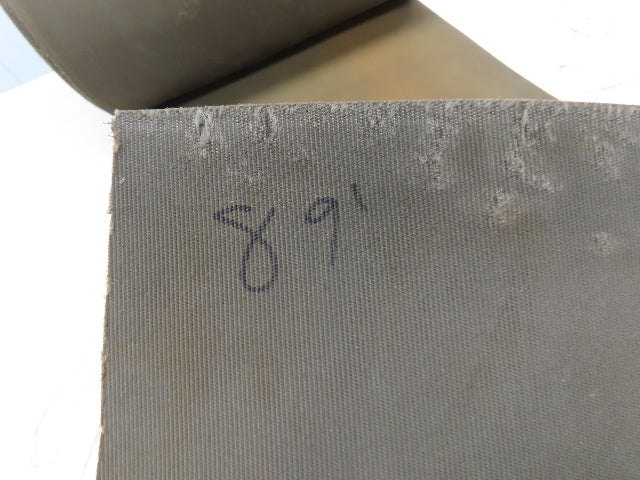 18"W x 89' Tan Rubber Conveyor Belt Nylon Back 89' Length 7/64"Thick