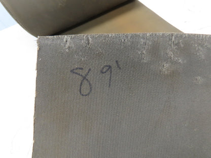 18"W x 89' Tan Rubber Conveyor Belt Nylon Back 89' Length 7/64"Thick
