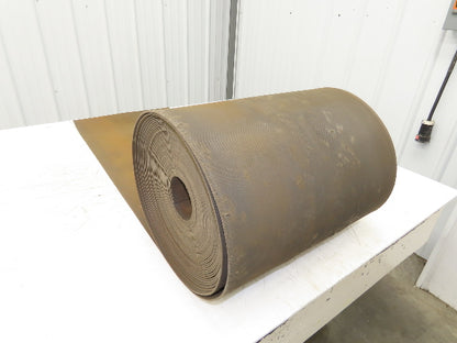 18"W x 89' Tan Rubber Conveyor Belt Nylon Back 89' Length 7/64"Thick