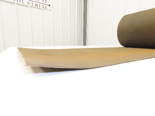 18"W x 89' Tan Rubber Conveyor Belt Nylon Back 89' Length 7/64"Thick
