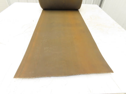 18"W x 89' Tan Rubber Conveyor Belt Nylon Back 89' Length 7/64"Thick