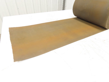 18"W x 89' Tan Rubber Conveyor Belt Nylon Back 89' Length 7/64"Thick