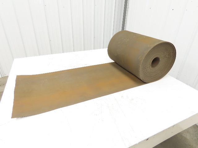 18"W x 89' Tan Rubber Conveyor Belt Nylon Back 89' Length 7/64"Thick