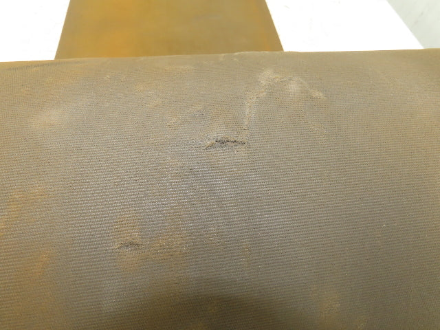 18"W x 50' Tan Rubber Conveyor Belt Nylon Back 50' Length 7/64"Thick