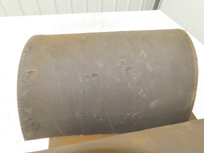 18"W x 50' Tan Rubber Conveyor Belt Nylon Back 50' Length 7/64"Thick
