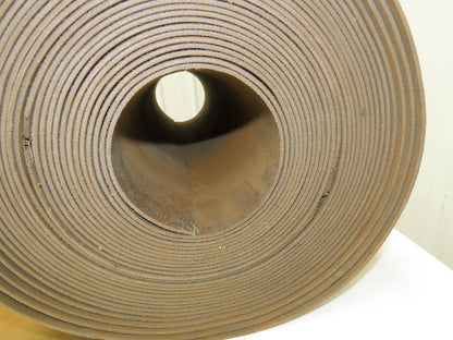 18"W x 50' Tan Rubber Conveyor Belt Nylon Back 50' Length 7/64"Thick