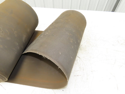 18"W x 50' Tan Rubber Conveyor Belt Nylon Back 50' Length 7/64"Thick