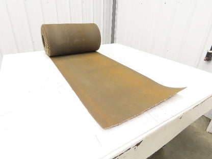 18"W x 50' Tan Rubber Conveyor Belt Nylon Back 50' Length 7/64"Thick