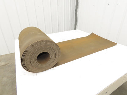 18"W x 50' Tan Rubber Conveyor Belt Nylon Back 50' Length 7/64"Thick