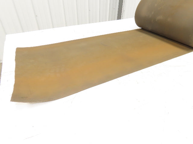 18"W x 50' Tan Rubber Conveyor Belt Nylon Back 50' Length 7/64"Thick