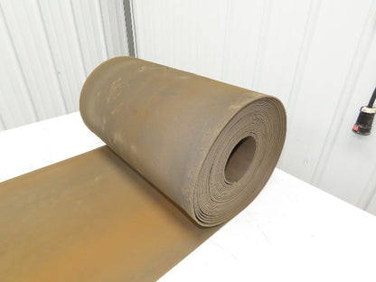 18"W x 50' Tan Rubber Conveyor Belt Nylon Back 50' Length 7/64"Thick