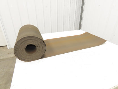 18"W x 50' Tan Rubber Conveyor Belt Nylon Back 50' Length 7/64"Thick