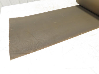 18"W x 50' Tan Rubber Conveyor Belt Nylon Back 50' Length 7/64"Thick