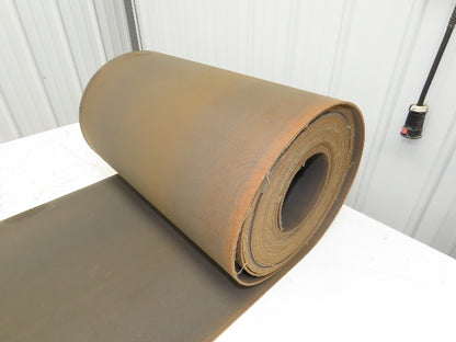 18"W x 50' Tan Rubber Conveyor Belt Nylon Back 50' Length 7/64"Thick