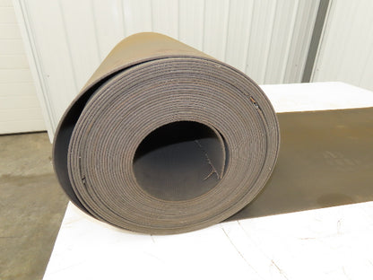 18"W x 50' Tan Rubber Conveyor Belt Nylon Back 50' Length 7/64"Thick