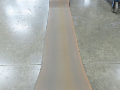18"W x 50' Tan Rubber Conveyor Belt Nylon Back 50' Length 7/64"Thick