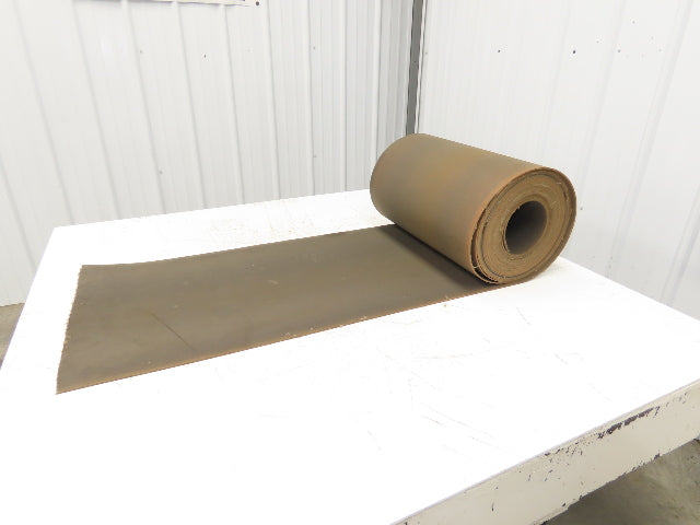 18"W x 50' Tan Rubber Conveyor Belt Nylon Back 50' Length 7/64"Thick