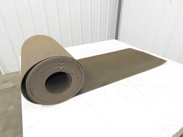 18"W x 50' Tan Rubber Conveyor Belt Nylon Back 50' Length 7/64"Thick
