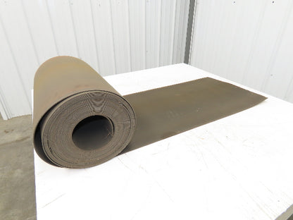 18"W x 50' Tan Rubber Conveyor Belt Nylon Back 50' Length 7/64"Thick