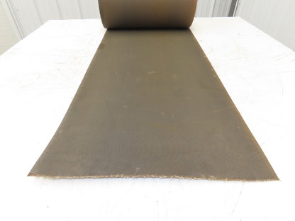 18"W x 50' Tan Rubber Conveyor Belt Nylon Back 50' Length 7/64"Thick