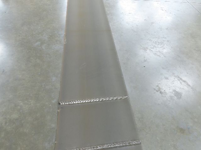 18"W x 50' Tan Rubber Conveyor Belt Nylon Back 50' Length 7/64"Thick