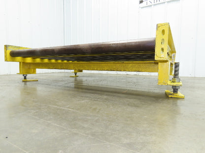 54"W x 48"L  2.5" Gravity Roller Pallet Conveyor 50"BF End Stop Section 11-15"H