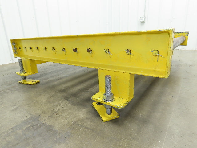 54"W x 48"L  2.5" Gravity Roller Pallet Conveyor 50"BF End Stop Section 11-15"H