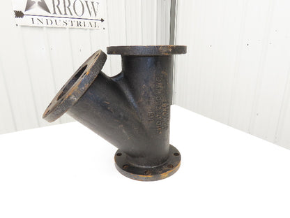 DFY6X6 Cast Iron Y Strainer Valve 6" Flanged Wye C110 D1 250 WWP Class 150