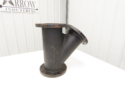 DFY6X6 Cast Iron Y Strainer Valve 6" Flanged Wye C110 D1 250 WWP Class 150