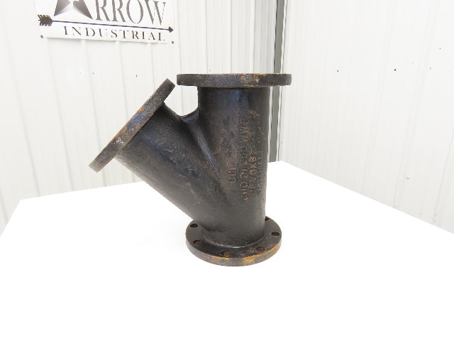 DFY6X6 Cast Iron Y Strainer Valve 6" Flanged Wye C110 D1 250 WWP Class 150