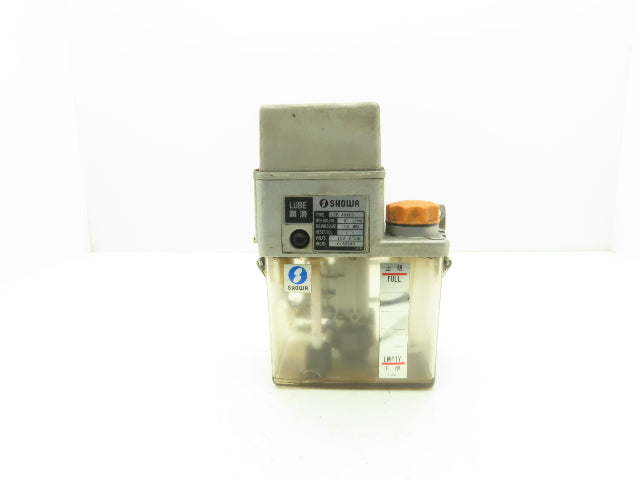 Showa LCB 4010C Lubricator Pump 100VAC 1Ph 0.1L/min 1.2 MPA 2 Liter Tank