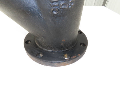 DFY6X6 Cast Iron Y Strainer Valve 6" Flanged Wye C110 D1 250 WWP Class 150