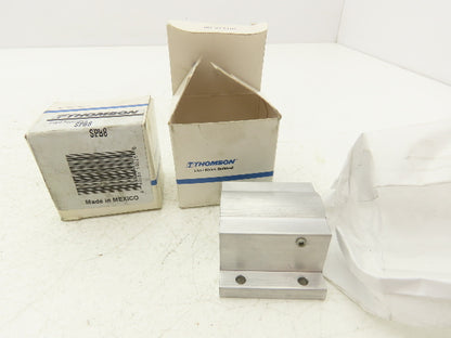 Thomson SPB8 Linear Pillow Block Ball Bearing Closed 1/2" Shaft x 2" W Lot of 2