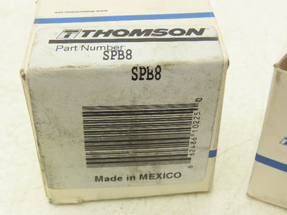 Thomson SPB8 Linear Pillow Block Ball Bearing Closed 1/2" Shaft x 2" W Lot of 2