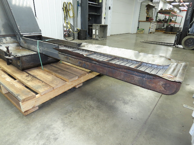Turbo Dual Chip Conveyor w/Coolant Filter Drag Chain 70" Infeed 11' 9"OAL