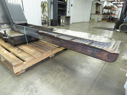 Turbo Dual Chip Conveyor w/Coolant Filter Drag Chain 70" Infeed 11' 9"OAL