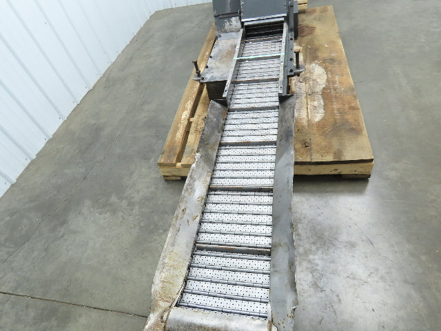 Turbo Dual Chip Conveyor w/Coolant Filter Drag Chain 70" Infeed 11' 9"OAL