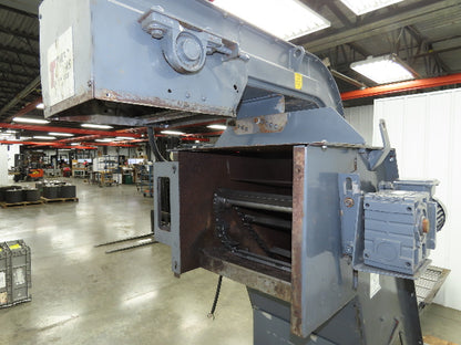 Turbo Dual Chip Conveyor w/Coolant Filter Drag Chain 70" Infeed 11' 9"OAL