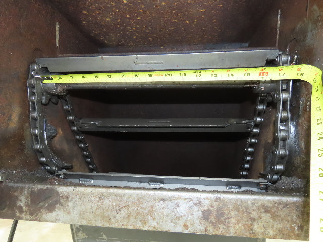 Turbo Dual Chip Conveyor w/Coolant Filter Drag Chain 70" Infeed 11' 9"OAL
