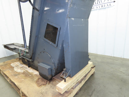 Turbo Dual Chip Conveyor w/Coolant Filter Drag Chain 70" Infeed 11' 9"OAL