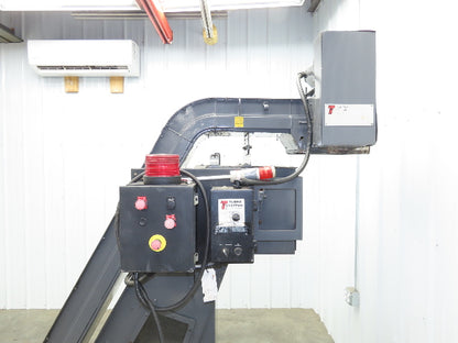 Turbo Dual Chip Conveyor w/Coolant Filter Drag Chain 70" Infeed 11' 9"OAL