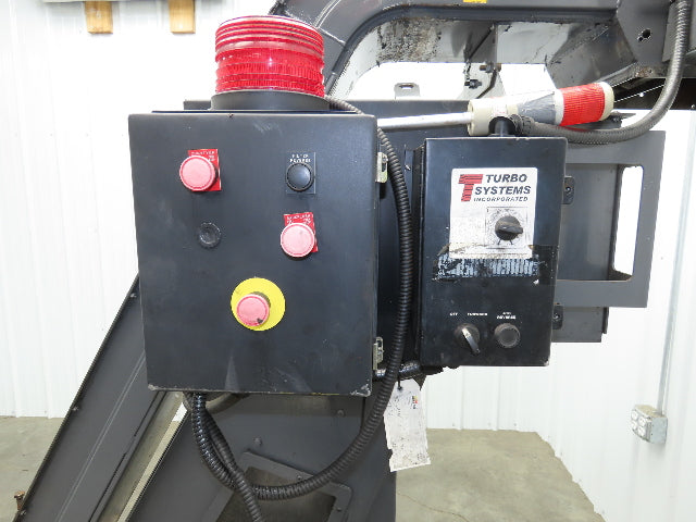 Turbo Dual Chip Conveyor w/Coolant Filter Drag Chain 70" Infeed 11' 9"OAL