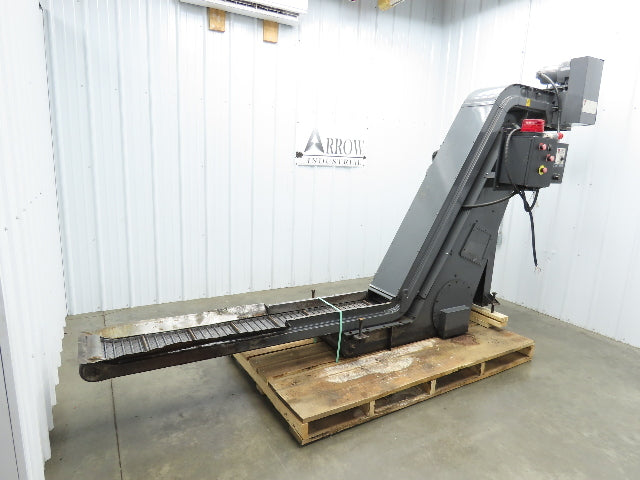 Turbo Dual Chip Conveyor w/Coolant Filter Drag Chain 70" Infeed 11' 9"OAL