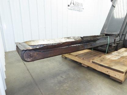 Turbo Dual Chip Conveyor w/Coolant Filter Drag Chain 70" Infeed 11' 9"OAL