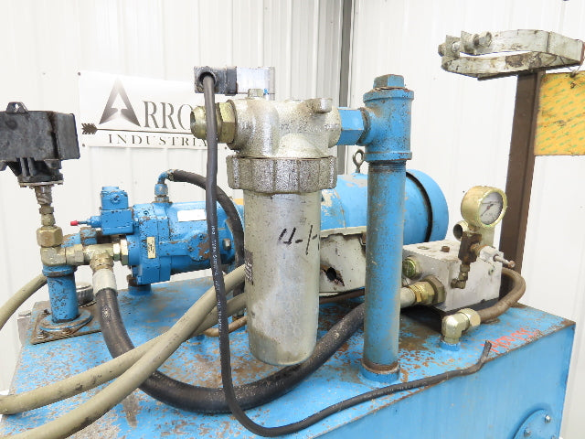 Vickers Hydraulic Power Unit 30 Gallon Tank 15GPM 3000PSI 10Hp 230/460V 3Ph