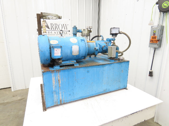 Vickers Hydraulic Power Unit 30 Gallon Tank 15GPM 3000PSI 10Hp 230/460V 3Ph