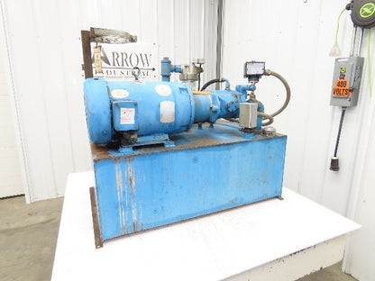 Vickers Hydraulic Power Unit 30 Gallon Tank 15GPM 3000PSI 10Hp 230/460V 3Ph