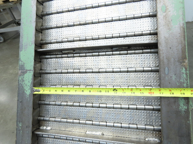 1 SHZ 18 Portable Chip Conveyor 18"Belt 40" Infeed 52" Discharge 9' 5"OAL